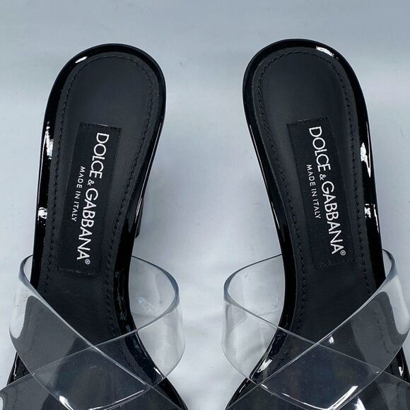 Dolce&Gabbana DG Heel PVC Mules size 37.5 - Picture 5 of 15